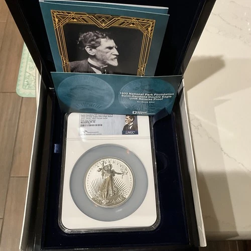 10 oz Silver Commemorative Double Eagle Ultra High Relief Reverse PF 70