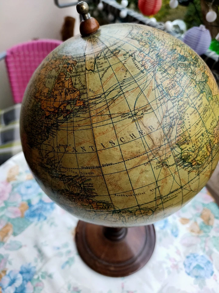 Globus Weltkugel Dietrich Reimers Erdglobus 1921 - Bild 3 von 4