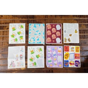 1990s lot of Hallmark stickers vintage | frog Thanksgiving Easter  sticker