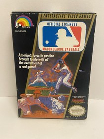 Major League Baseball - NES -  CIB With Manual & Box - Nintendo / Tested