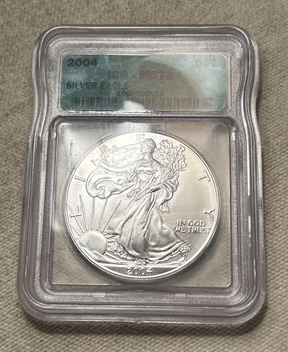 American Eagle MS 70 Graded 2004 Silver Bullion Coins for sale | eBay