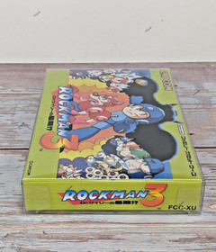 NOT A GAME CART Rockman 3 Family Cassette Famicom Box & Storage Case Cart