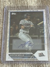 2023 Topps Pro Debut Austin Wells #PD-10 Sparkle Foil Auto 171/199 Yankees