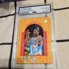 Allen Iverson 1996-97 Upper Deck UD3 #14 Signed Rookie Card Auto ROY INSCRIBED!!. rookie card picture