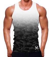 Krypton Fade Tank Vest Gym Men Bodybuilding Clothing Workout Top Training Man