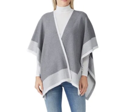 Rachel Roy Cardigan RACHEL ROY Sweater Wrap Women Small Gray Cape