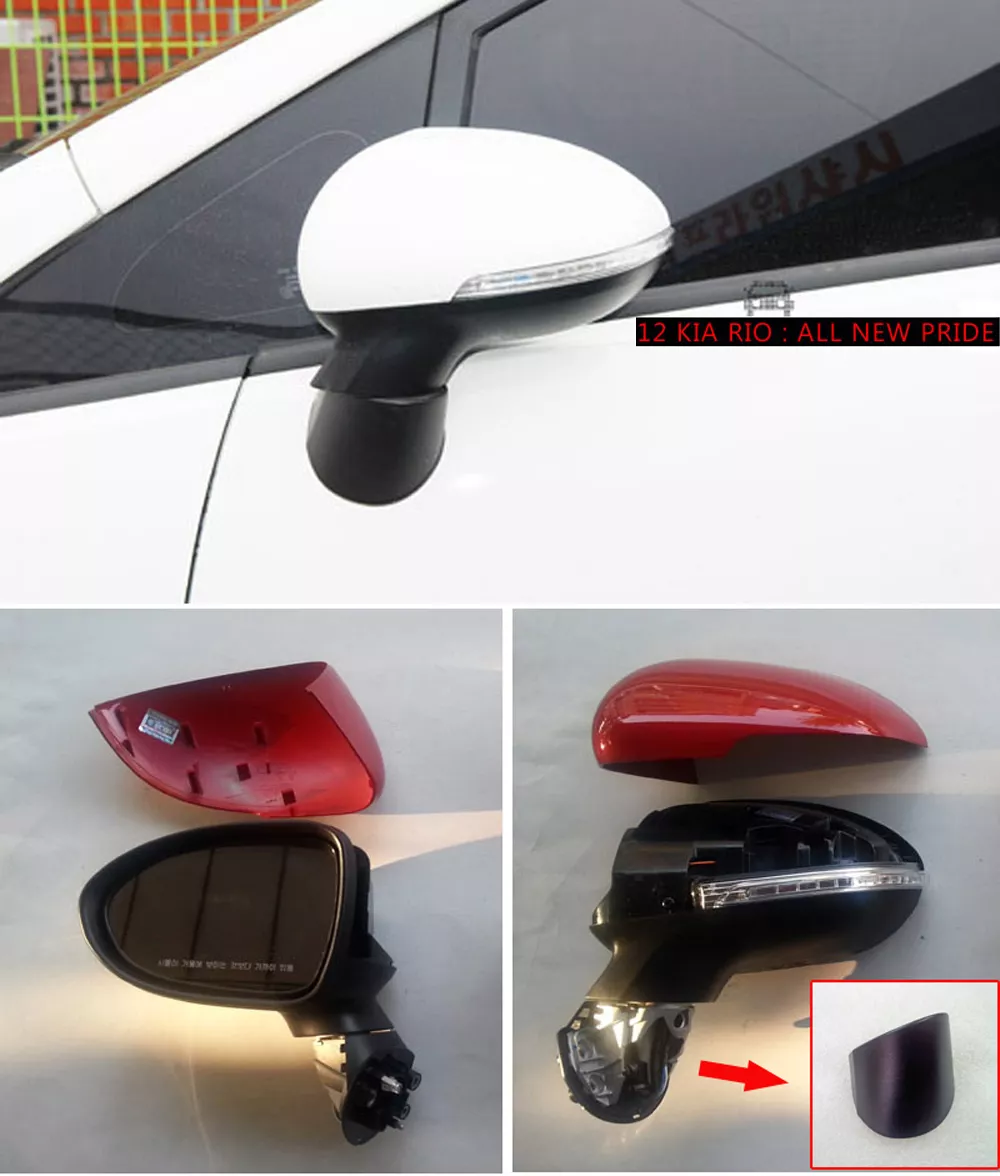 LED Left Side Mirror Signal Assembly For 2011/08-2013/12 KIA Rio : All New  Pride