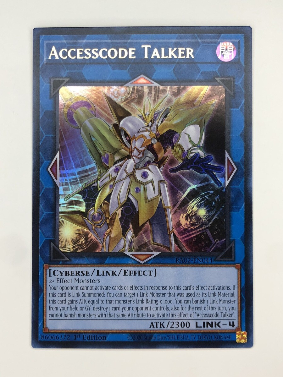 Yugioh Accesscode Talker RA02-EN044 Ultra Rare 1st Edition Near