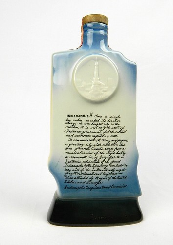 Jim Beam Whiskey Indianapolis Sesquicentennial leere Schnapsflasche Dekanter - Bild 5 von 12