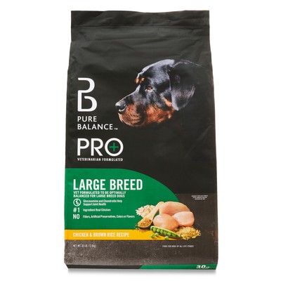 Large Breed Dog Food, Chicken & Rice Recipe, 30 lbs