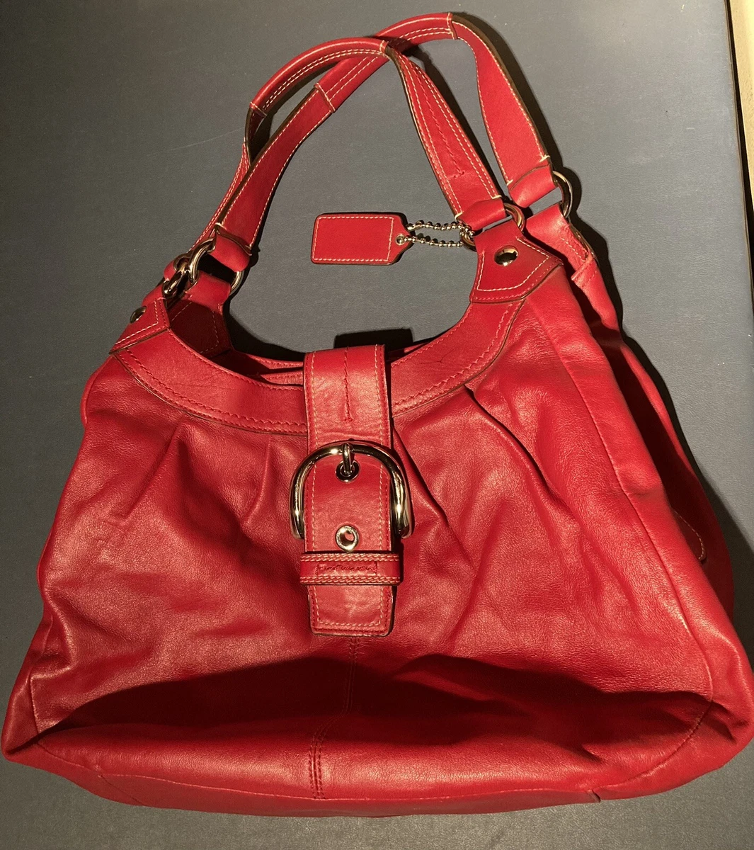 Hobo International Red pink Leather Purse large bag | eBay