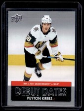 2021-22 Upper Deck Series 1 Debut Dates Peyton Krebs #DD-14 Vegas Golden Knights