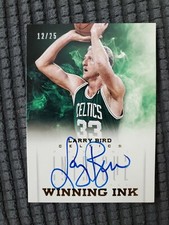 2012-13 LARRY BIRD PANINI INTRIGUE AUTO GOLD WINNING INK SP #12/25! AUTOGRAPH!