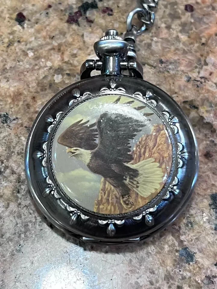 VINTAGE POCKET WATCH- Quartz- Majesti Japan Flying Eagle - Image 2 of 4