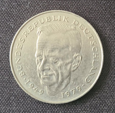 M&uuml;nze, Geld, Deutschland, 2 Mark, Kurt Schumacher, 30 Jahre BRD v. 1979 - J