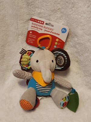 SKIP HOP Bandana Buddies Baby Stroller Activity Toy Elephant