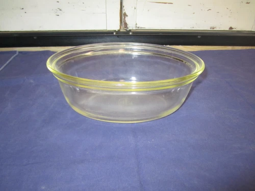 Antique pre-1919 Pyrex Oval Casserole Dish 193 Rare Yellow Tint