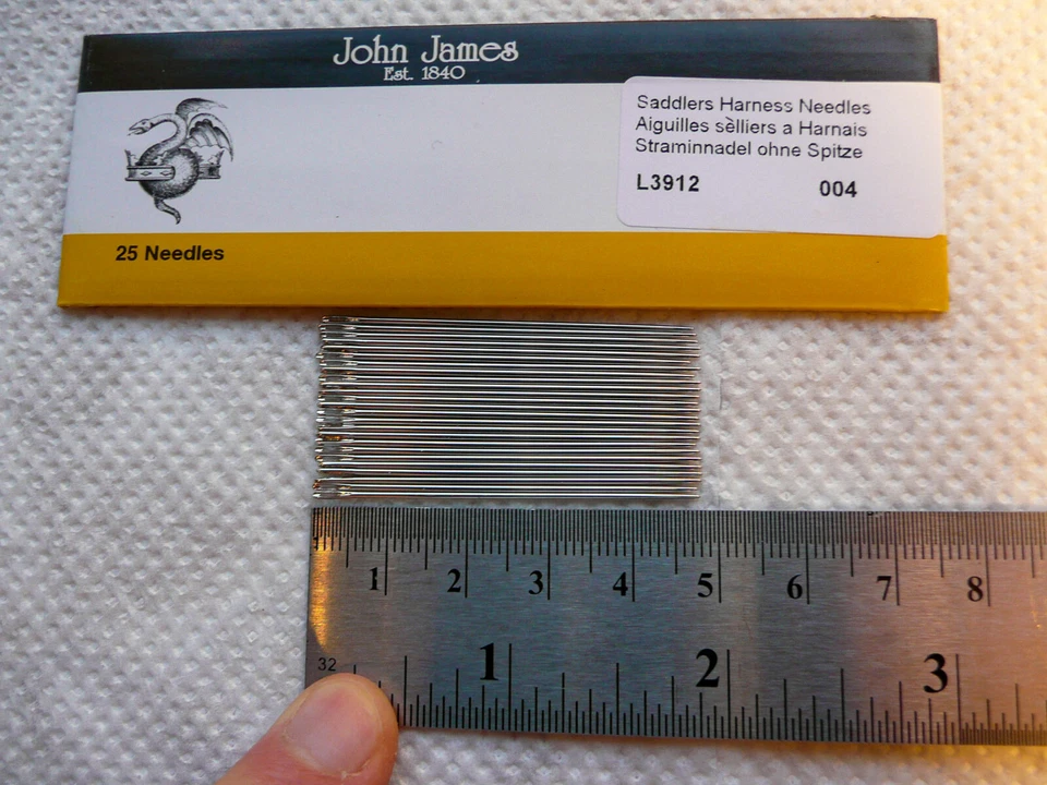 John James Saddlers Harness Needles Leathercraft Handnähnadeln Lederhandwerk DIY - Bild 4 von 4
