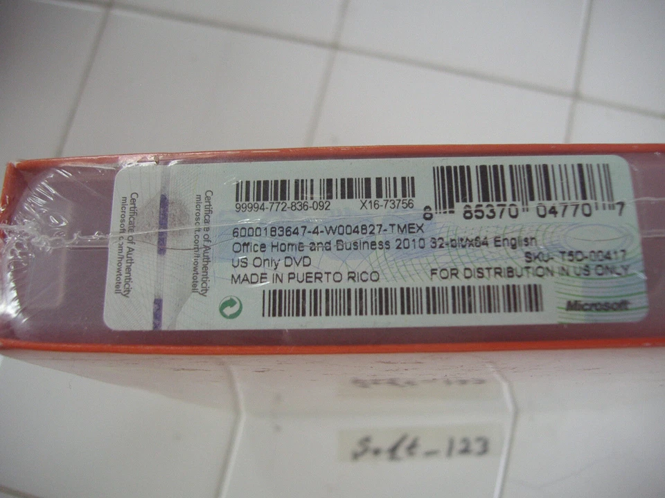Microsoft Office 2010 Home and Business For 2 PCs Full Retail Vers =SEALED BOX= - Image 3 of 3