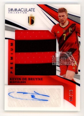 Kevin De Bruyne 2021 Panini Immaculate Premium Patch Autograph