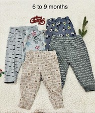 6 to 9 Months baby boy Pants bundle/ assorted in different design/ 5 Pcs.