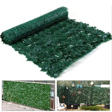 118 '' Artificial Faux Ivy Leaf Privacy Fence Screen Panel Wall Hedge Decorative