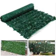 118 '' Artificial Faux Ivy Leaf Privacy Fence Screen Panel Wall Hedge Decorative