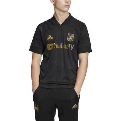 【US規格】希少 アディダス GOLD’S GYM サッカーシャツ ブラック L ADIDAS Los Angeles Football Club Shirt Mens LG Black Gold