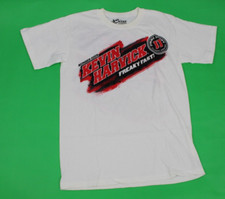  4 Kevin Harvick NASCAR Jimmy Johns Freaky Fast T-Shirts White Mens Size Small
