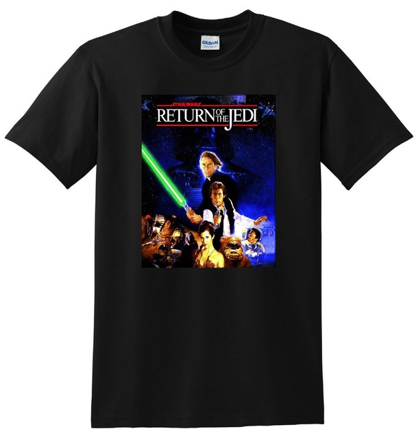 STAR WARS T SHIRT return of the jedi poster tee SMALL MEDIUM LARGE or XL | eBay