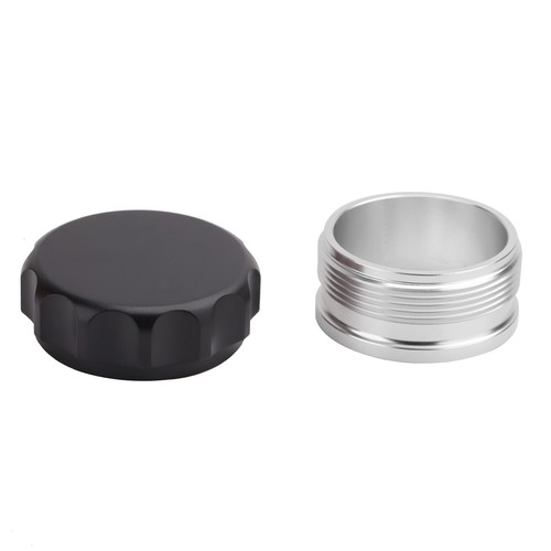 Tanque de agua combustible combustible de combustible de 2" 50,8 mm de soldadura cuello y tapa de aceite aleación de aluminio negro - Imagen 4 de 9
