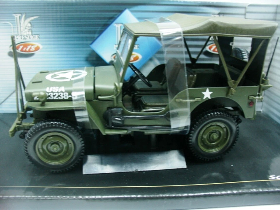 WOW EXTREMELY RARE Jeep Willys US Army 1944 1:18 Solido-Auto Art - Image 3 of 4