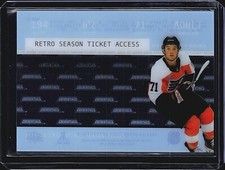 2023-24 UPPER DECK CREDENTIALS Tyson Foerster 1997 RETRO SEASON TICKET ACCESS RC
