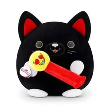 Snackles Luna Black Cat With PEZ 14" Plush Stuffed Animal ZURU