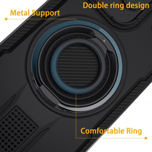 For iPhone 14 Pro Max 14 Plus Thin Ring Stand Phone Case Cover / Tempered Glass - Picture 17 of 32