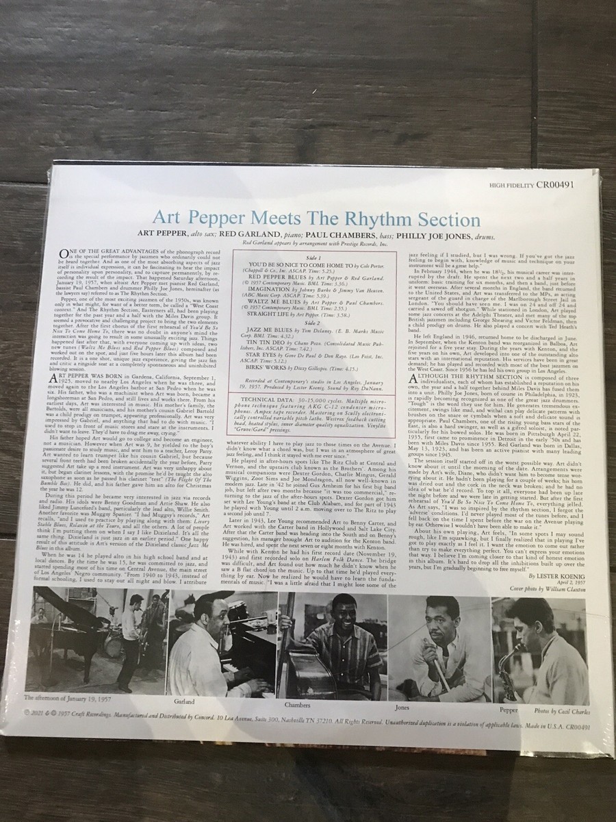 Art Pepper meets The Rhythm Section (Vinyl LP RSD Limited Ed
