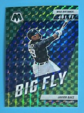 Javier Baez 2022 Panini Mosaic Big Fly 481 ft. Green Mosaic Prizm Detroit #BF-1