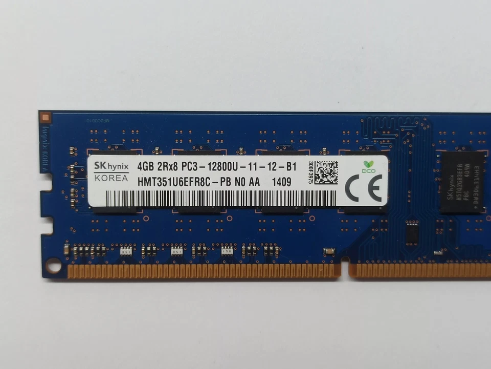 HMT351U6EFR8C-PB N0 AA Hynix Korea 4GB PC3-12800 DDR3-1600MHz CL11 240-Pin DIM - Imagen 2 de 3