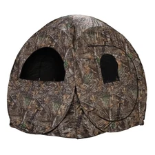 Rhino Blinds Realtree Edge 2 Person Hunting Blind Easy Setup Durable Design 66H