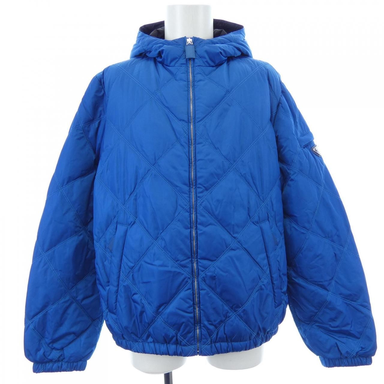 Authentic PRADA PRADA Triangle Logo SGN460 R172 Q04 Down Jacket #270-004-196...