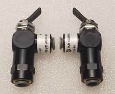 Pneumadyne IMI Norgren H11-30-66 manual toggle valve 1/4" Push In 3-way detented