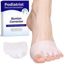 Toe Separators, Podiatrist Recommended, 1 Pair Toe Spacers, Breathable Bunion