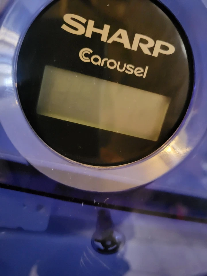 Horno Microondas Carrusel Media Pinta Afilado De Colección Modelo R-120DB Azul Probado  Foto 4 de 4