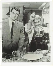 1961 Press Photo Actors Rock Hudson & Jack Kruschen in Film "Lover Come Back"