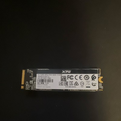XPG SPECTRIX S40G 512GB RGB M.2 2280 NVMe SSD AS40G-512GT-C