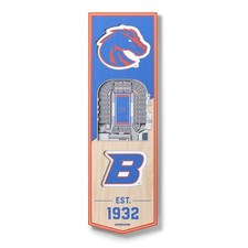YouTheFan NCAA Boise State Broncos 3D Stadium Banner - Albertsons Stadium 6x19