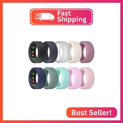 10 Pack Ring Cover for RingConn Gen 3/ Gen 2, Elastic Silicone Ring Protector fo