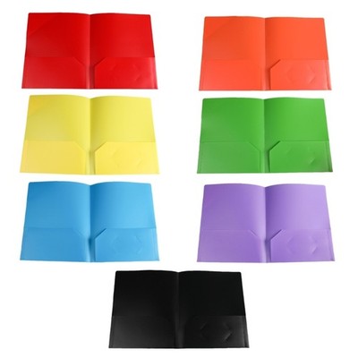 10 Pcs/Set Two Pocket Folders Letter Size Folder File Folders for School Office