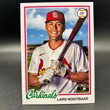 2022 Topps Archives #156 LARS NOOTBAAR (RC) - Rookie Card St. Louis Cardinals. rookie card picture