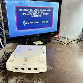 Sega Dreamcast Lot Console Controllers Cartridge Game & Cables (Tested & Works)